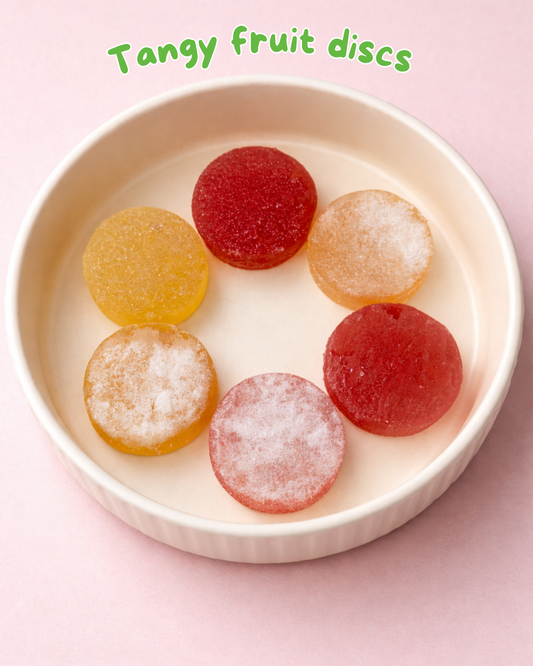 Tangy sherbet discs